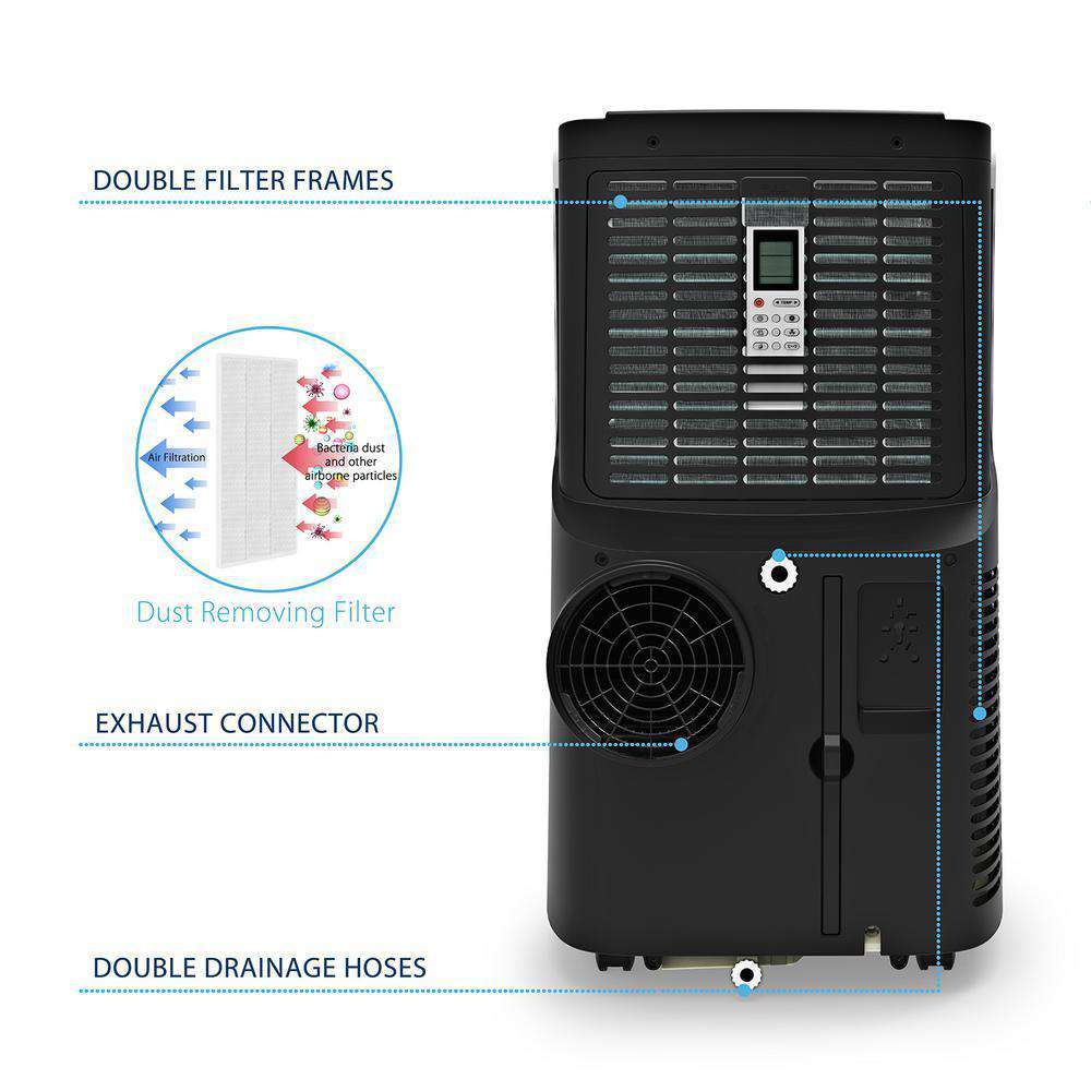 JHS 14,000 BTU Portable Air Conditioner with Remote Control
