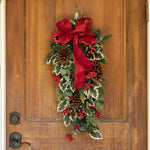 Load image into Gallery viewer, Clovi Brad Schmidt Winter Holly &amp; Berries Christmas Teardrop, 30”, Prelit
