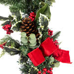 Load image into Gallery viewer, Clovi Brad Schmidt Winter Holly &amp; Berries Christmas Garland, 6’, LED Lights
