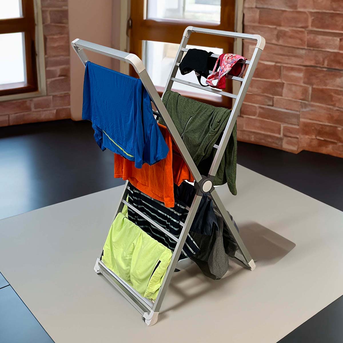 Tors & Olsson X-Frame Heater Drying Rack - Energy Efficient Laundry Solution with 38 ft of Drying Space