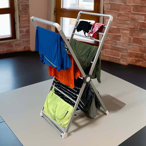 Tors & Olsson X-Frame Heater Drying Rack - Energy Efficient Laundry Solution with 38 ft of Drying Space