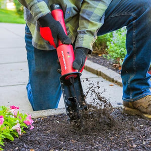 Rotoshovel - Powered Handheld Shovel with Auger & Safety Shutoff for Gardening, Landscaping & Planting - 12 Volt Battery & Charger Included