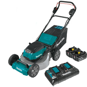 Makita 21" Commercial Lawn Mower Kit with 4 Batteries (5.0Ah)